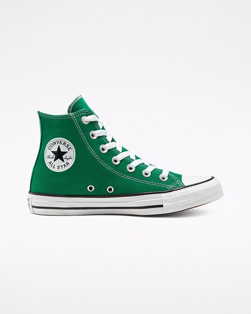 Women\'s Converse Chuck Taylor All Star Classic High Top Shoes Green / White | AU E6190I